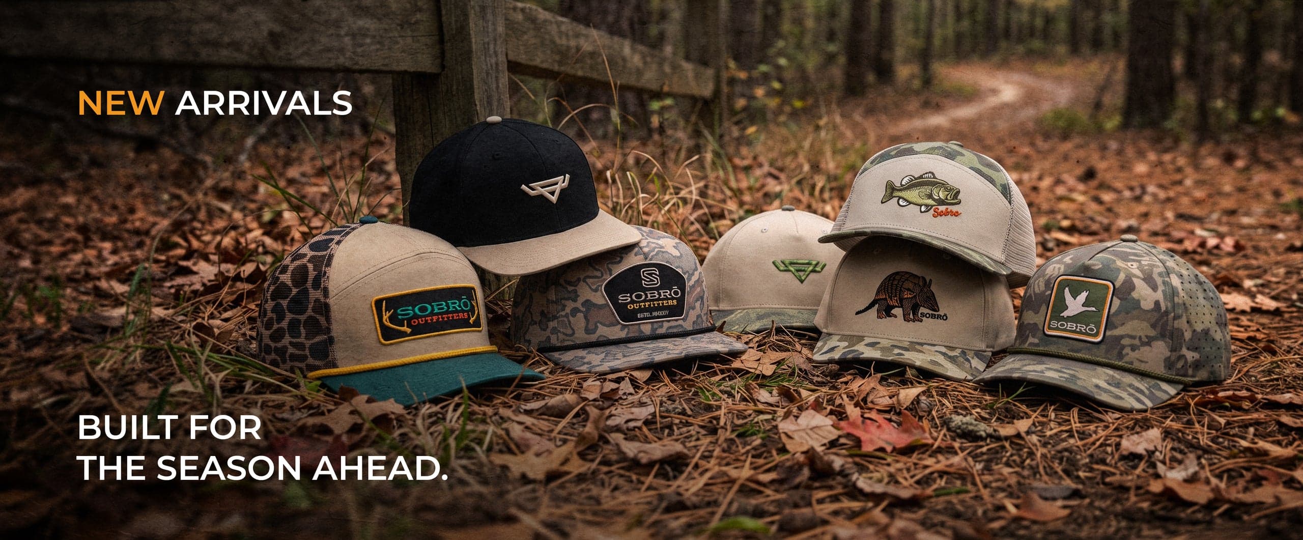 Sobro custom patches and embroidery on outdoor headwear